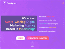 Tablet Screenshot of candyboxmarketing.com